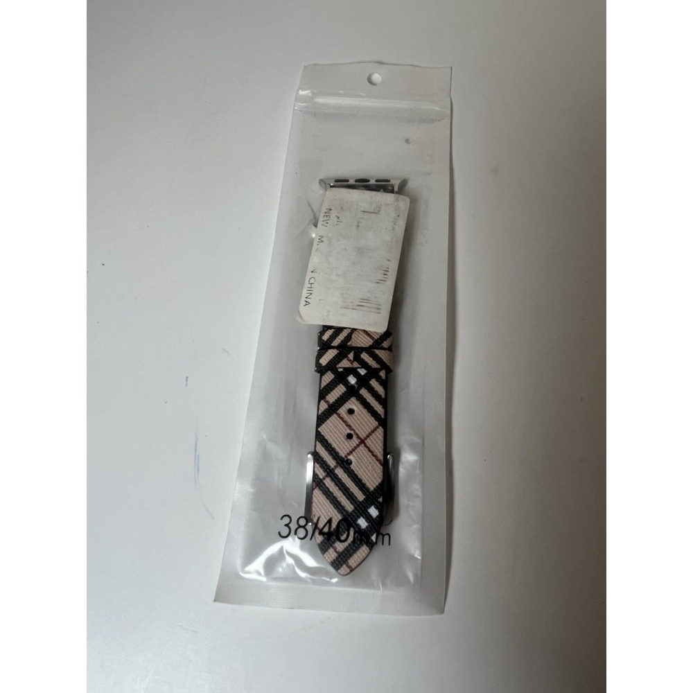 Apple Watch Band 38/40mm | Faux Leather Strap Pink | Classic Buckle | NEW
